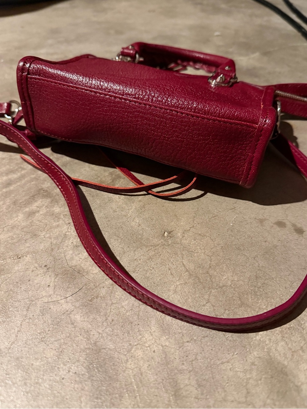 Balenciaga Le City Bag Nano in Deep Burgundy - Picture 3 of 11